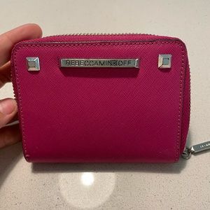 Rebecca minkoff magenta Ava  zip wallet gently used